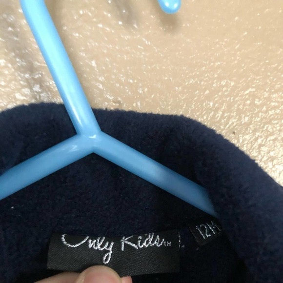 Only Kids Navy Fleece Peacoat Style Jacket Size 12M - Picture 2 of 5